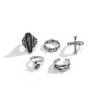Dark Punk Vintage Joint Ring Set Halloween Jewelry