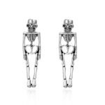 Dark Style Ghost Skull Stud Earrings Halloween Jewelry