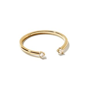 Delicate Open Rhinestone Ring for Women