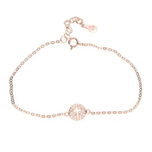 S925 Sterling Silver Cross Bracelet
