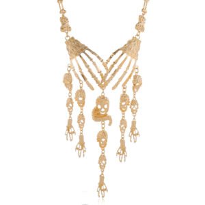 Ghost Hand Multi-layer Skull Necklace Halloween Punk Retro Exaggeration