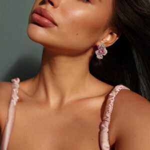 S925 Sterling Silver Three-Dimensional Flower Earrings