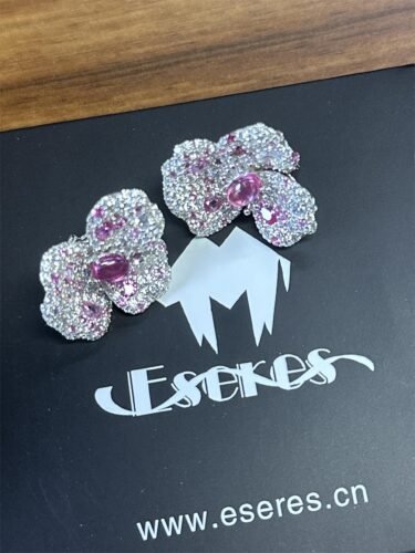 S925 Sterling Silver Three-Dimensional Flower Earrings photo review