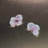 S925 Sterling Silver Three-Dimensional Flower Earrings photo review
