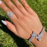 Zircon Micro-Paved Open Butterfly Ring – Elegant and Whimsical Statement Jewelry