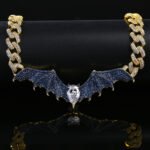 Bat Cuban Chain Hip-Hop Men's Necklace – Edgy and Bold Statement Jewelry