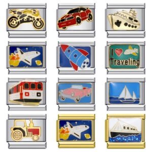 Italian Charm Bracelet Transportation Series – Fun and Playful Jewelry