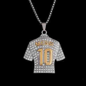 Lionel Messi 10 Football Shirt Necklace