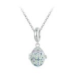 Sterling Silver Easter Egg Pendant Necklace