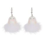 Plush Carrot Bunny Earrings - Easter Edition