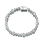5MM Flower Tennis Bracelets 7 Inch Cubic Zirconia Hand Chain