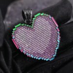 Blocky 3D Heart Necklace - Minecraft Inspired Jewelry
