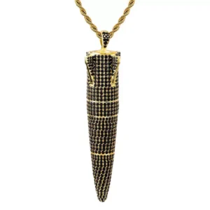 Military Missile Pendant Necklace