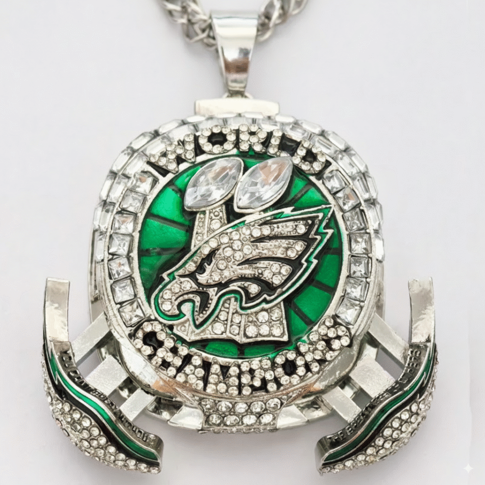 Philadelphia Eagles Championship Pendant Necklace