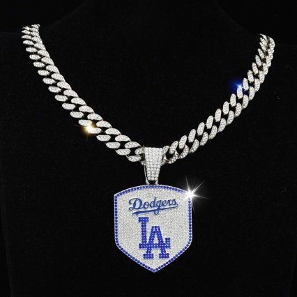 Los Angeles Baseball Necklace