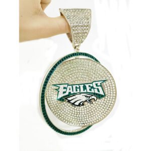 rotating team logo necklace